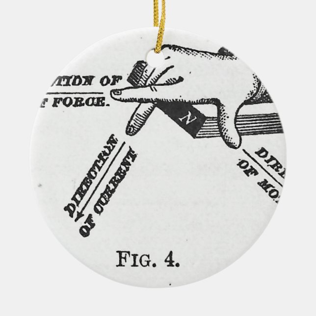 Industrial Mechanical Vintage Engineering Ceramic Ornament (Front)