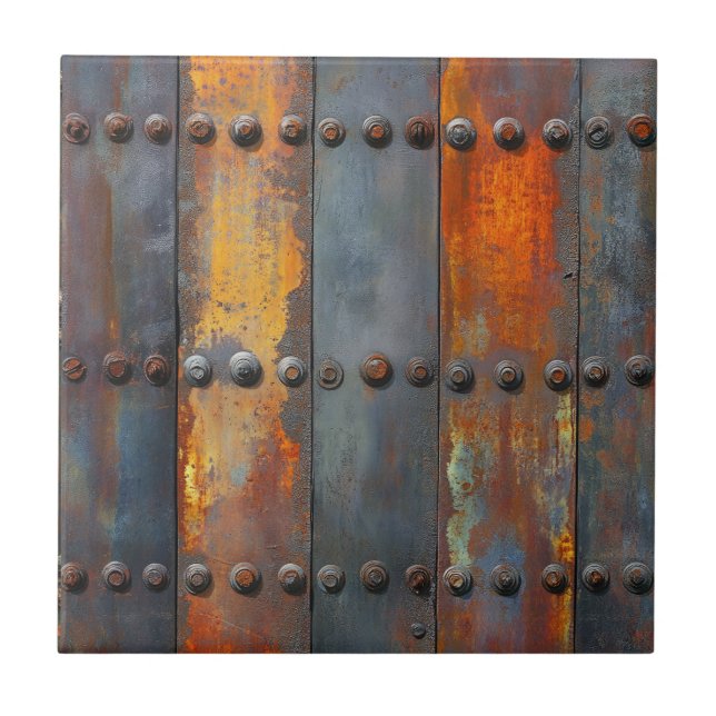 Industrial Metal Ceramic Tile (Front)