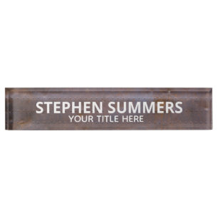 Industrial Metal look Texture Nameplate