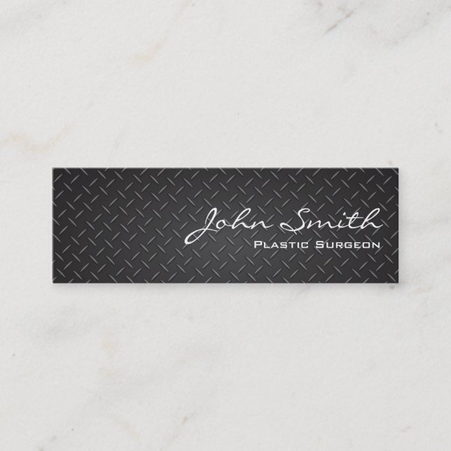 Industrial Metal Plastic Surgeon Business Card (Front)
