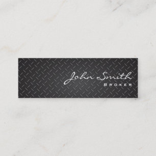 Industrial Metal Real Estate Broker Business Card