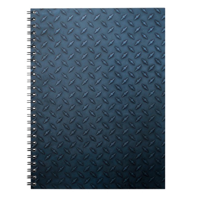 industrial metal sheet texture pattern diamond tra notebook (Front)