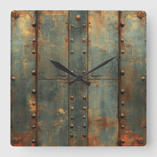 Industrial Metal Wall Clock