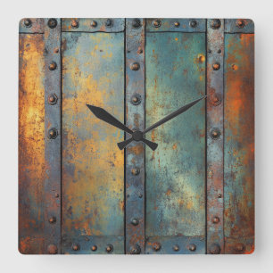 Industrial Metal Wall Clock