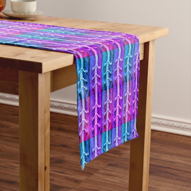 Industrial Minimalism Hot Pink Abstract Design - Short Table Runner (In Situ)