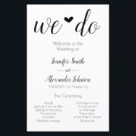 Industrial minimalist we do wedding program<br><div class="desc">Industrial minimalist wedding program design. To access advanced editing tools,  please go to “Personalise” and then "click to customise further" link.</div>
