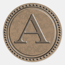 Industrial Monogram Letter A