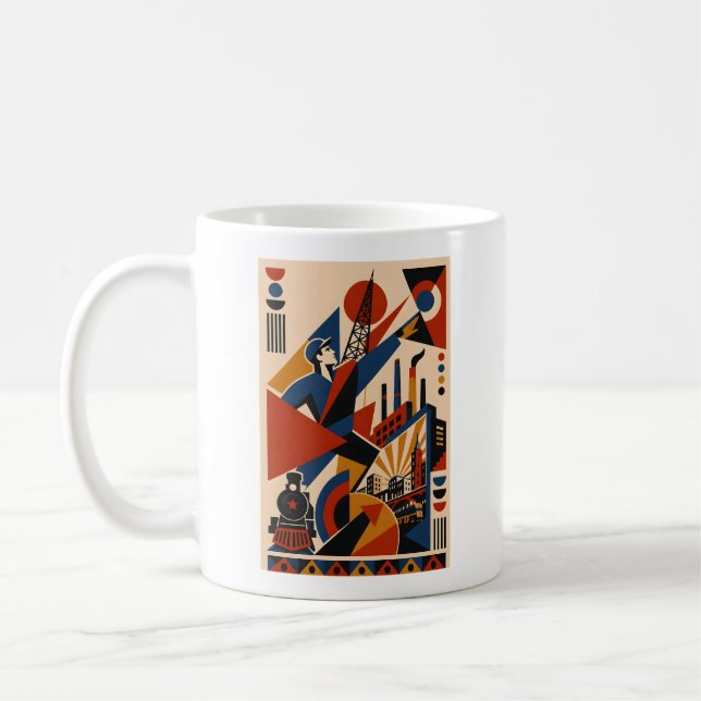 Industrial Revolution – Geometric Art Mug (Left)