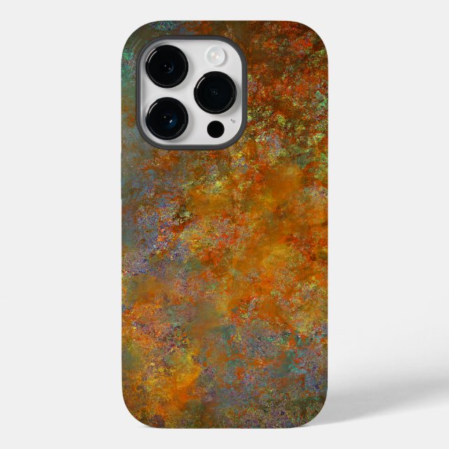 Industrial Rustic Rusty Copper Inspired Art Case-Mate iPhone Case (Back)
