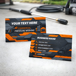 Industrial Slate Modular Power Wash Template Business Card