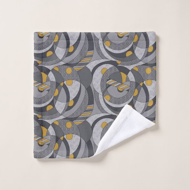 Industrial Spirals – Abstract Grunge-Inspired  Wash Cloth (Wash Cloth)