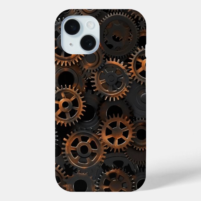 Industrial Steampunk Gears Phone Case (Back)