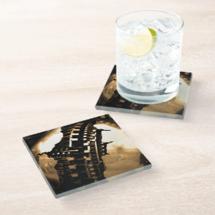 Industrial Steampunk  Glass Coaster