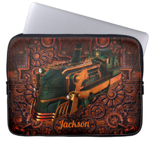 Industrial Steampunk Steam Train  Laptop Sleeve