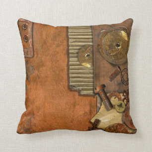 Industrial steampunk theme cushion