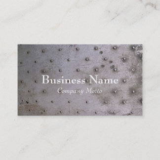 Industrial steel sheet metal business card