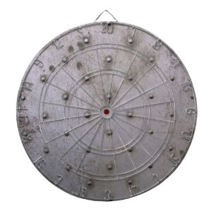 Industrial steel sheet metal dart board