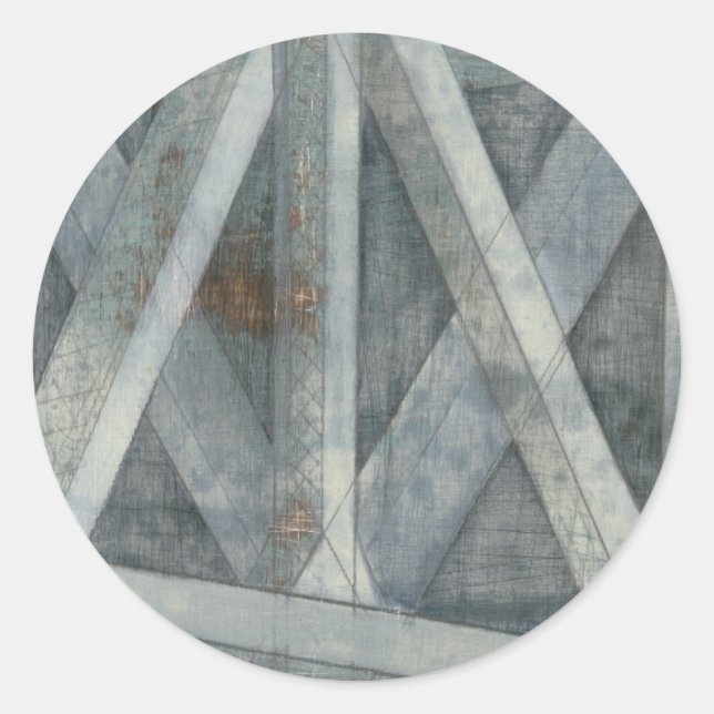 Industrial Structure | Bridge Classic Round Sticker (Front)