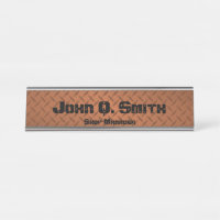Industrial Style Personalised Copper Diamondplate