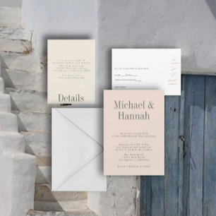 Industrial Summer Wedding Invitation