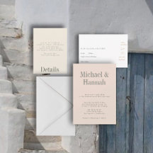 Industrial Summer Wedding Invitation