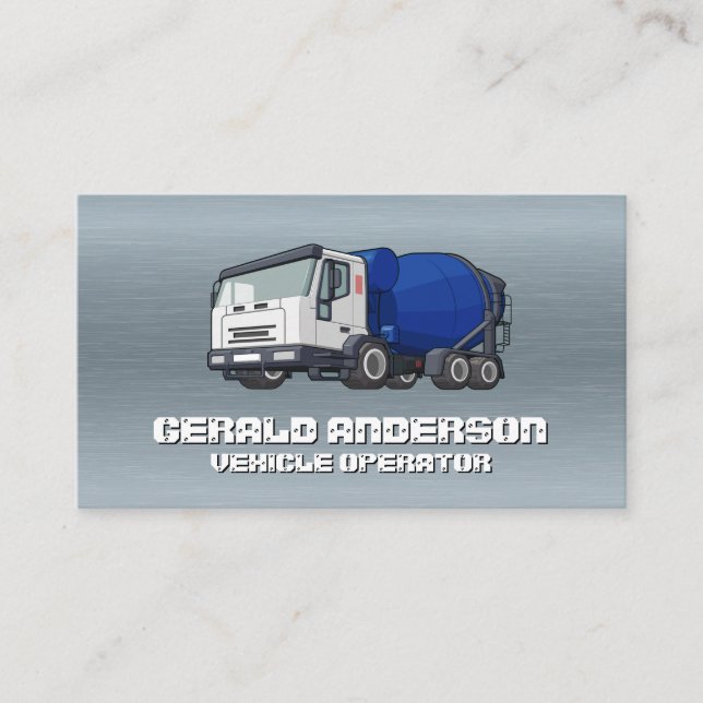 Industrial Vehicle | Concrete Mixer Business Card (Front)