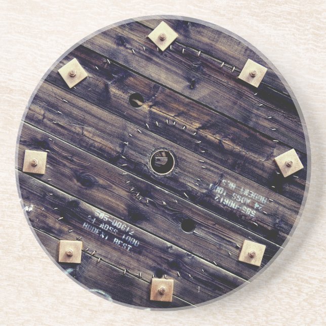 Industrial Wire Spool Coaster (Front)