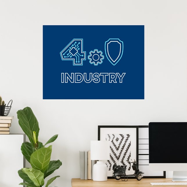Industry 4.0 Smart Manufacturing Cyber Security Poster (Creator Uploaded)