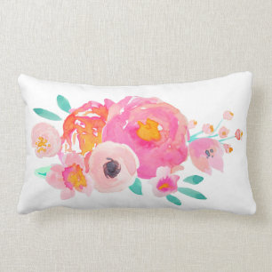 Indy Bloom Watercolor Floral Pillow