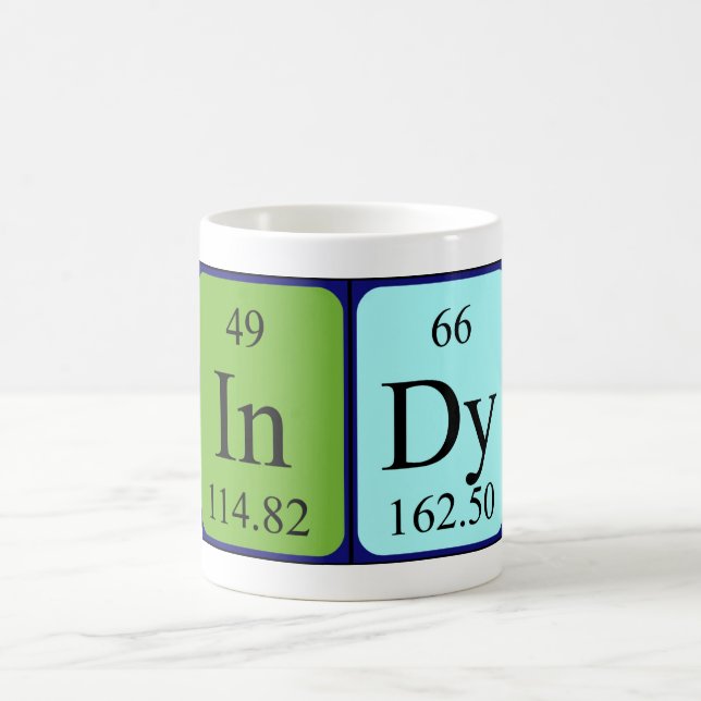 Indy periodic table name mug (Center)