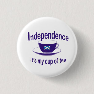 #indyref Independence My Cup of Tea Button