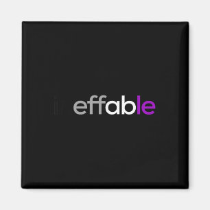 Ineffable. Funny Aual Pride, Lgbtq Ace, Lgbt Auali Magnet