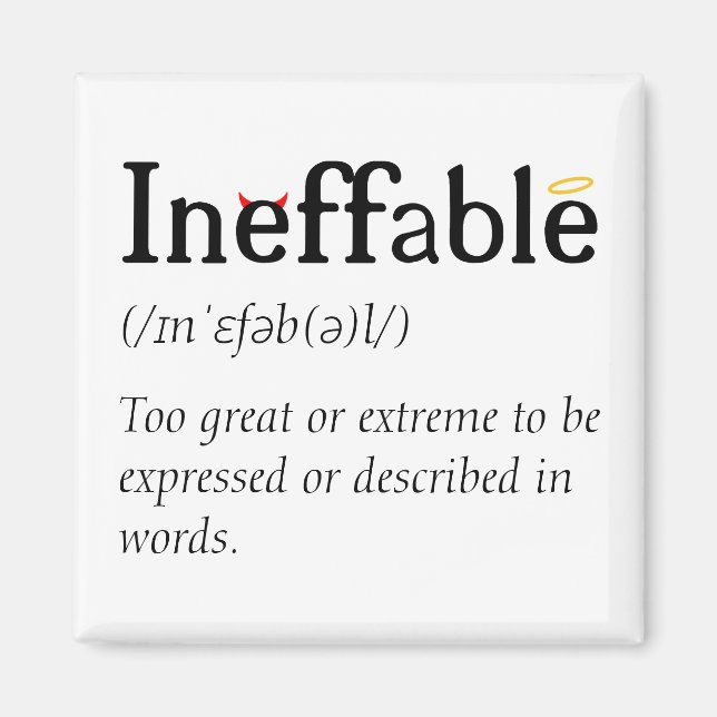 Ineffable Heaven and Hell Magnet (Front)