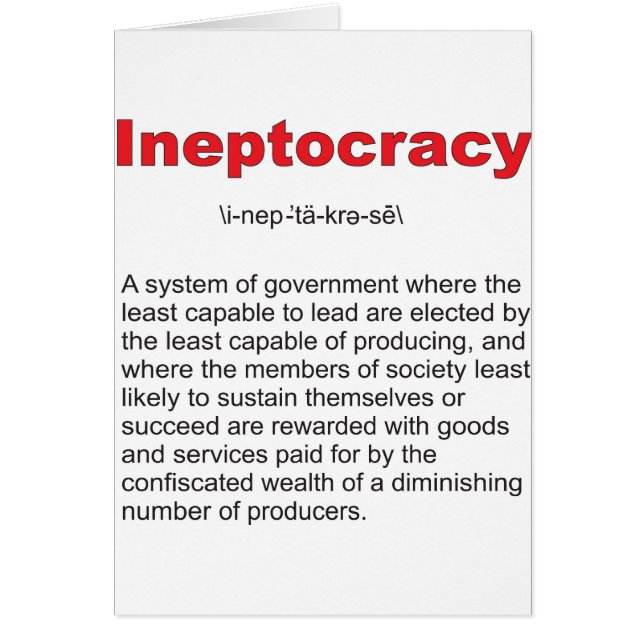 Ineptocracy Crazy system of government (Front)