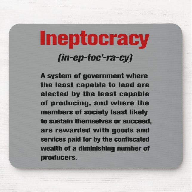 Ineptocracy Mouse Pad (Front)