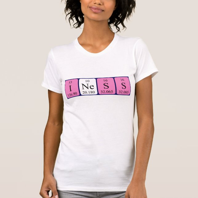 Iness periodic table name shirt (Front)