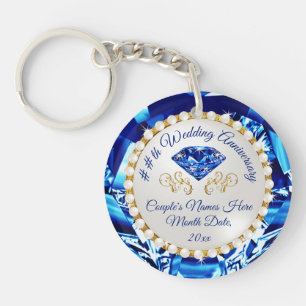 Inexpensive 45th or 65th Wedding Anniversary Gifts Key Ring