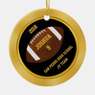 Inexpensive Football Ornaments Personalised