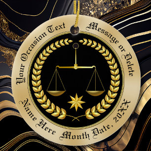 Inexpensive Personalised Lawyer Ornaments, Ceramic Ornament