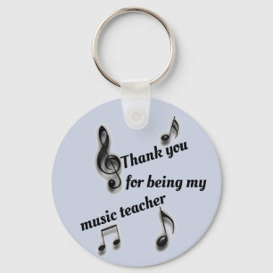 Inexpensive Thank You Music Teacher Appreciation Key Ring