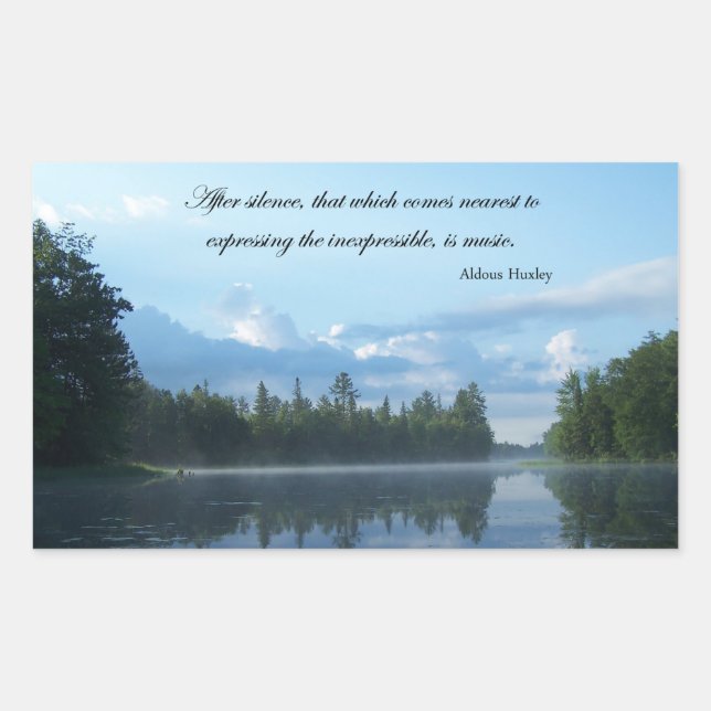 Inexpressible Music Rectangular Sticker (Front)