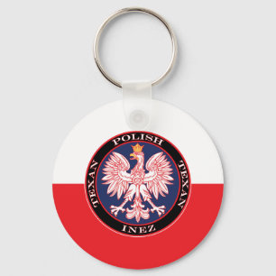 Inez Polish Texan Key Ring