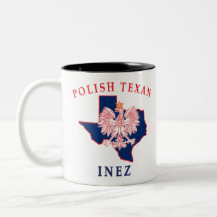 Inez Polish Texan Two-Tone Coffee Mug