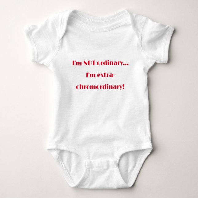 Infant all-in-one: Down Syndrome Swag Baby Bodysuit (Front)