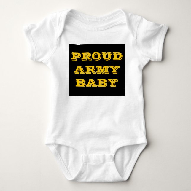 Infant Creeper Proud Army Baby (Front)