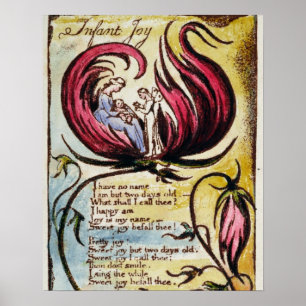 'Infant Joy', plate 23 from 'Songs of Innocence an Poster