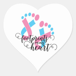 infant loss awareness heart sticker