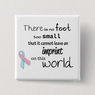 Infant loss awareness square button