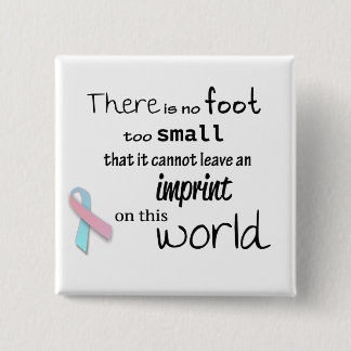 Infant loss awareness square button