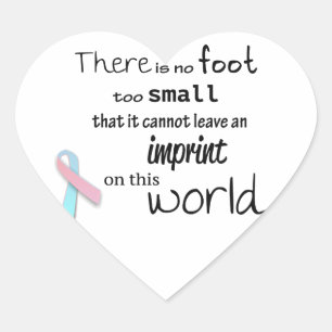 Infant loss awareness stickers